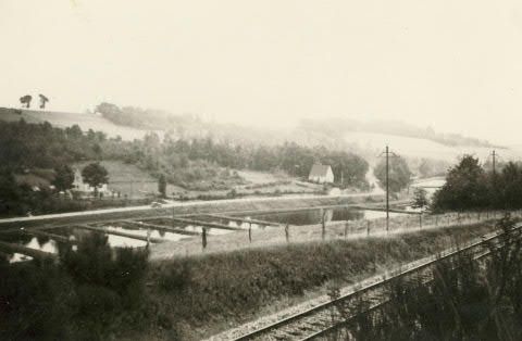 Bahngleise oberhalb der Kupferberger  Fischteiche